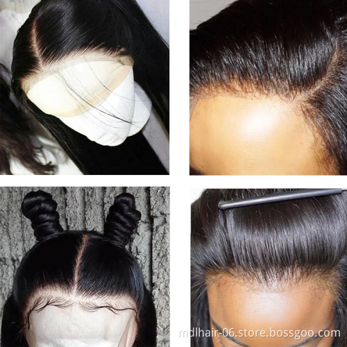 Lace Frontal Wig Vendors Wholesale Straight Brazilian Transparent Lace Front Wig Human Hair Wigs For Black Women